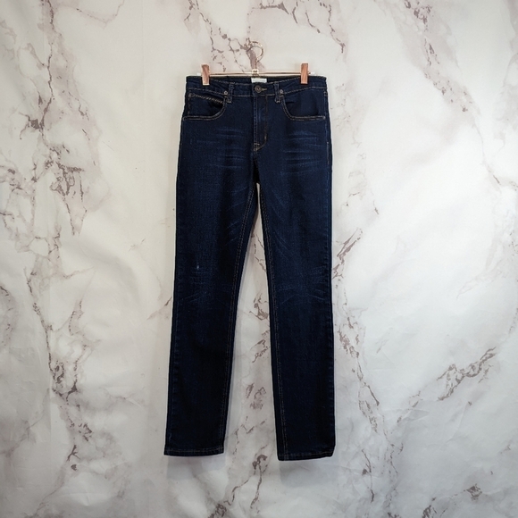 Hudson Girls Skinny Jeans Size 16 28 X 30 Dark Wash Mid Rise Denim CPSIA 2008 - Picture 1 of 12